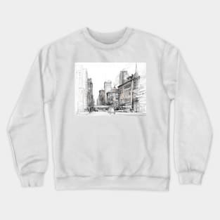 Chicago, North Dearborn Street 1931 Donald Shaw MacLaughlan Crewneck Sweatshirt